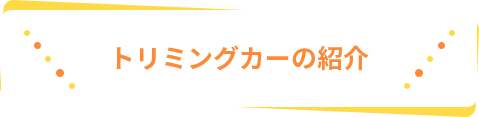 トリミングカーの紹介